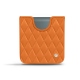 Pochette cuir Samsung Galaxy Z Flip3 - Orange - Couture ( Nappa - Pantone 1495U ) 