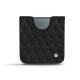 Funda de piel Samsung Galaxy Z Flip3 - Ebène - Couture ( Sleek P C12 - Black ) 