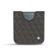 Pochette cuir Samsung Galaxy Z Flip3 - Anthracite - Couture ( Pantone 424C ) 