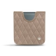 Funda de piel Samsung Galaxy Z Flip3 - Taupe vintage - Couture