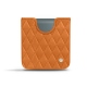 Samsung Galaxy Z Flip3 leather pouch - Mandarine vintage - Couture