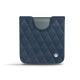 Samsung Galaxy Z Flip3 leather pouch - Jean vintage - Couture