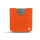 Samsung Galaxy Z Flip3 leather pouch - Orange fluo