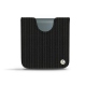Samsung Galaxy Z Flip3 leather pouch - Abaca nero