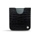 Pochette cuir Samsung Galaxy Z Flip3 - Crocodile nero