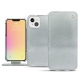 Apple iPhone 13 mini leather case - Platinium ( Pantone 877C ) 