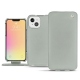 Lederschutzhülle Apple iPhone 13 mini - Gris ( Nappa - Pantone W428C ) 