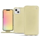 Lederschutzhülle Apple iPhone 13 mini - Beige ( Nappa - Pantone 7502C ) 