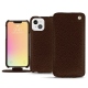 Capa em pele Apple iPhone 13 mini - Châtaigne ( Pantone 476C ) 