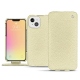 Apple iPhone 13 mini leather case - Ivoire ( Sleek P C12 - White ) 