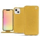 Housse cuir Apple iPhone 13 mini - Mimosa ( Pantone 141C ) 