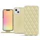 Apple iPhone 13 mini leather case - Beige - Couture ( Nappa - Pantone 7502C ) 