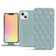 Capa em pele Apple iPhone 13 mini - Bleu ciel - Couture ( Nappa - Pantone 277C ) 