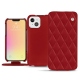 Lederschutzhülle Apple iPhone 13 mini - Rouge - Couture ( Nappa - Pantone 199C ) 