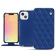 Capa em pele Apple iPhone 13 mini - Bleu océan - Couture ( Nappa - Pantone 293C ) 