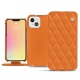 Lederschutzhülle Apple iPhone 13 mini - Orange - Couture ( Nappa - Pantone 1495U ) 