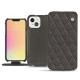 Funda de piel Apple iPhone 13 mini - Anthracite - Couture ( Pantone 424C ) 