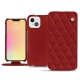 Lederschutzhülle Apple iPhone 13 mini - Tomate - Couture ( Pantone 187C ) 