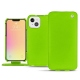 Housse cuir Apple iPhone 13 mini - Vert fluo