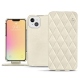 Apple iPhone 13 mini leather case - Blanc escumo - Couture