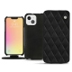 Apple iPhone 13 mini leather case - Negre poudro - Couture