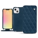 Housse cuir Apple iPhone 13 mini - Blu mediterran - Couture