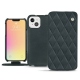 硬质真皮保护套 Apple iPhone 13 mini - Blu marino - Couture