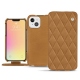 Apple iPhone 13 mini leather case - Castan esparciate - Couture