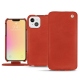 Housse cuir Apple iPhone 13 mini - Arange clouquié