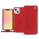 Housse cuir Apple iPhone 13 mini - Rouge troupelenc