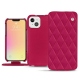 Lederschutzhülle Apple iPhone 13 mini - Rose fluo - Couture