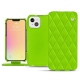 Capa em pele Apple iPhone 13 mini - Vert fluo - Couture