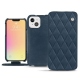 Housse cuir Apple iPhone 13 mini - Jean vintage - Couture