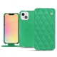 Housse cuir Apple iPhone 13 mini - Menthe vintage - Couture