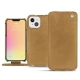 Housse cuir Apple iPhone 13 mini - Sable vintage ( Roughtcut - Gaucho#57254 ) 