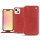 Capa em pele Apple iPhone 13 mini - Cerise vintage ( Pantone 185C ) 