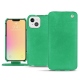 Housse cuir Apple iPhone 13 mini - Menthe vintage ( Pantone 562C ) 