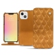 Housse cuir Apple iPhone 13 mini - Or Maïa - Couture