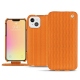 Funda de piel Apple iPhone 13 mini - Abaca arancio