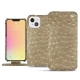 Apple iPhone 13 mini leather case - Autruche desert