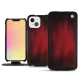 硬质真皮保护套 Apple iPhone 13 mini - Rouge Patine