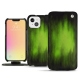 Housse cuir Apple iPhone 13 mini - Vert Patine