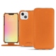 Apple iPhone 13 mini leather case - Orange PU