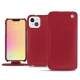 Apple iPhone 13 mini leather case - Rouge passion