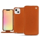 Capa em pele Apple iPhone 13 mini - Orange vibrant