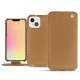 Housse cuir Apple iPhone 13 mini - Beige Veggie
