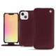 Apple iPhone 13 leather case - Lie de vin ( Pantone 5115C ) 