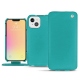 Capa em pele Apple iPhone 13 - Bleu fluo