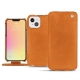 Apple iPhone 13 leather case - Mandarine vintage ( Pantone 165C ) 