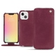 レザーケース Apple iPhone 13 - Prune vintage ( Pantone 512C ) 